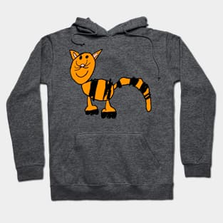 Kids Cat Drawing Hoodie